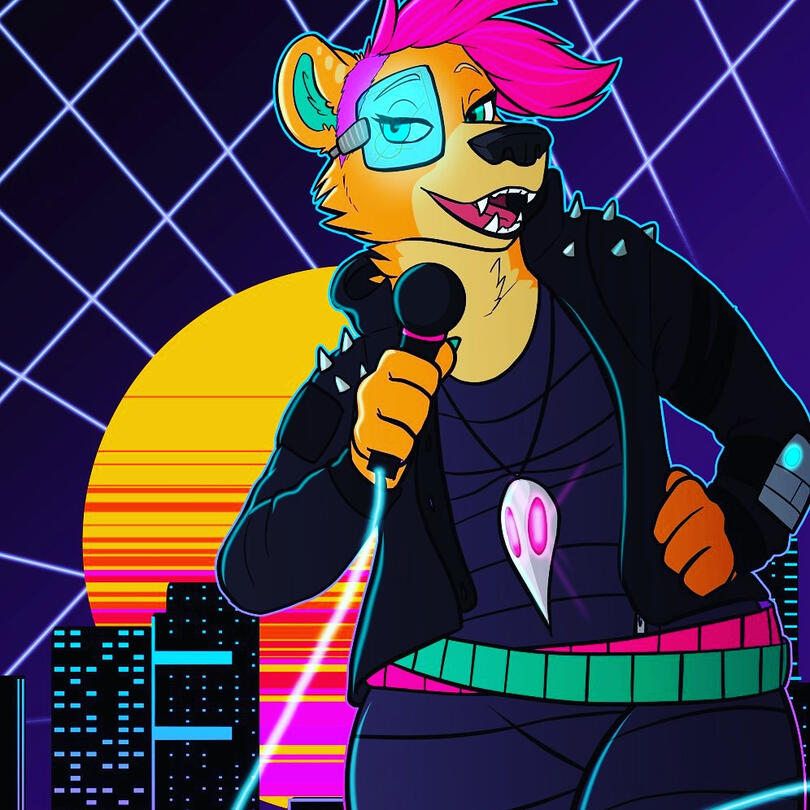 Banner created for an event, as well as used in the con book for another